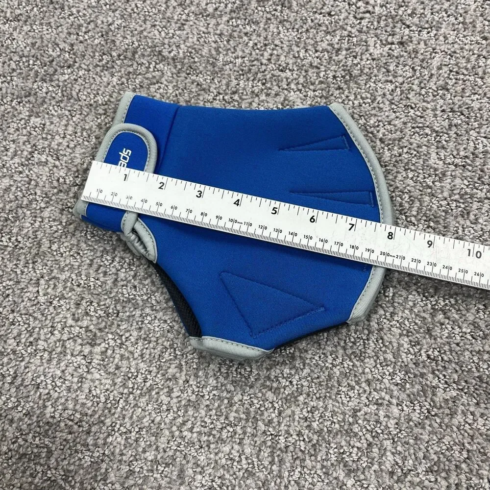 Speedo Aqua Fitness Gloves Blue Gray Water Exercise Swim Training Pair